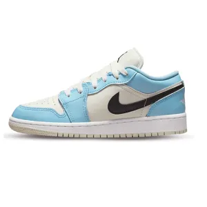 Air Jordan 1 Low Ice Blue Black (GS)