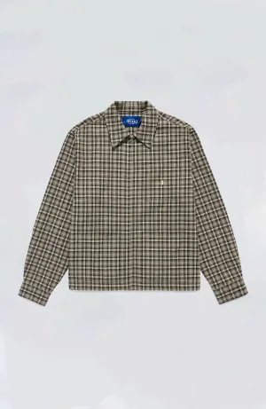 Awake NY - Lightweight Plaid Zip Jacket Shirt