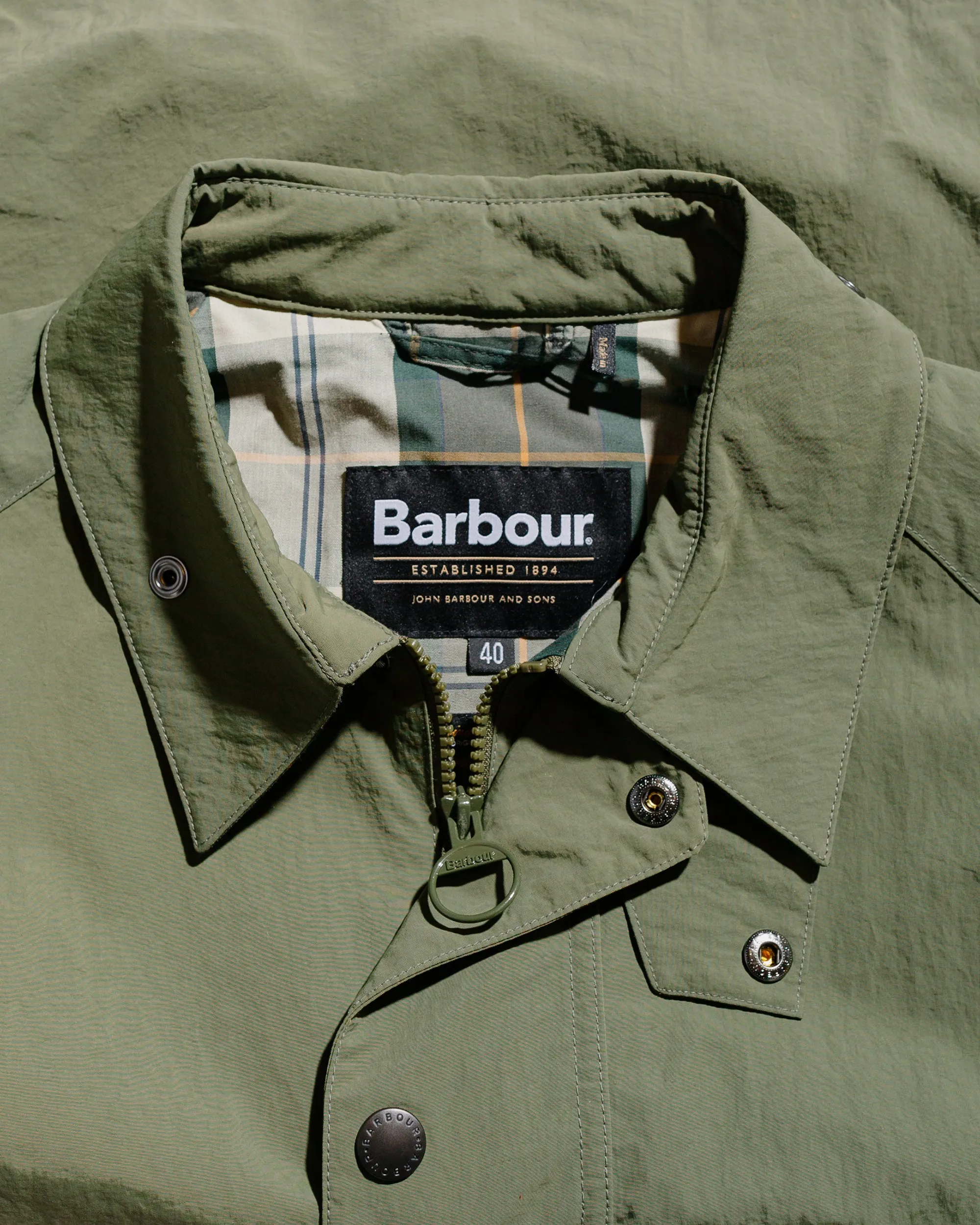 Barbour Transport Lightweight Showerproof Jacket Fern