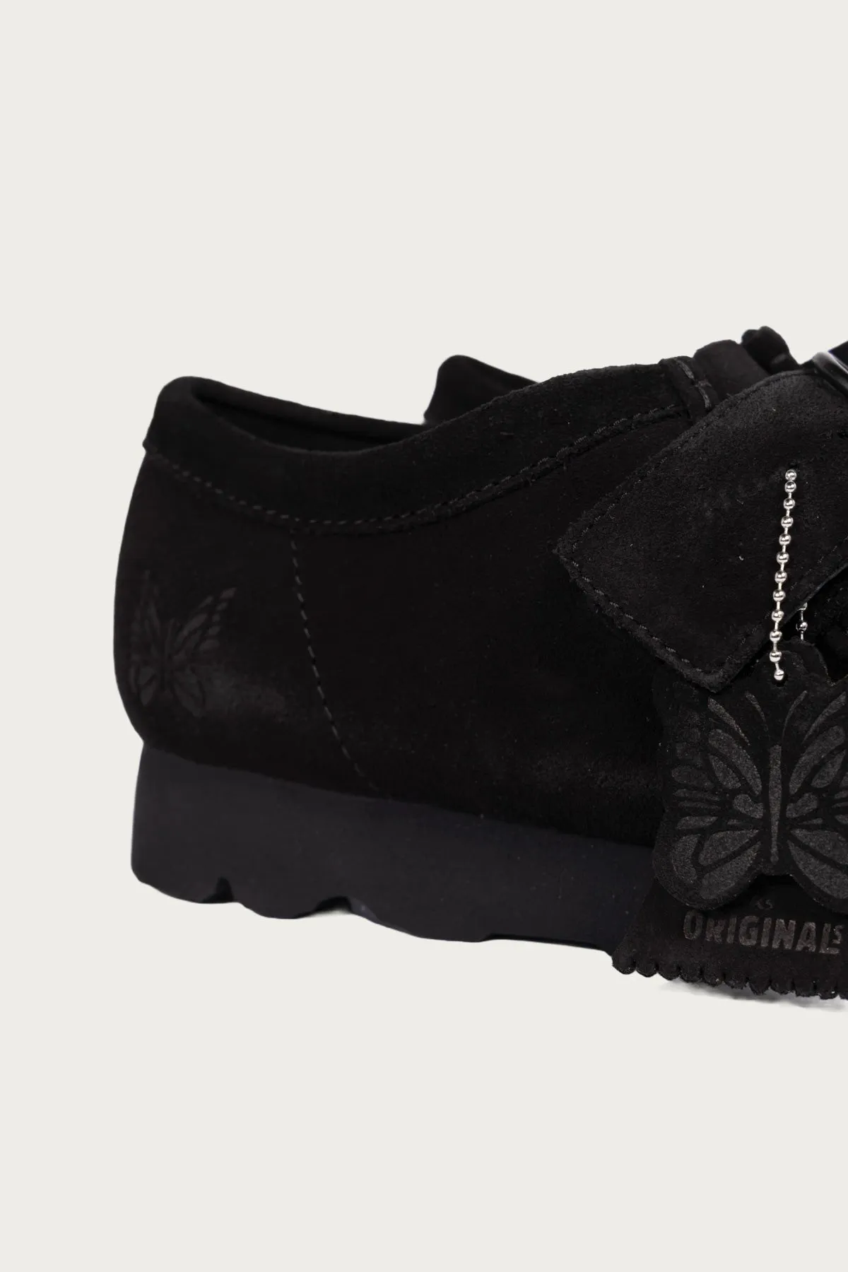 Clarks x Needles Walla Strap Lo - Black Suede