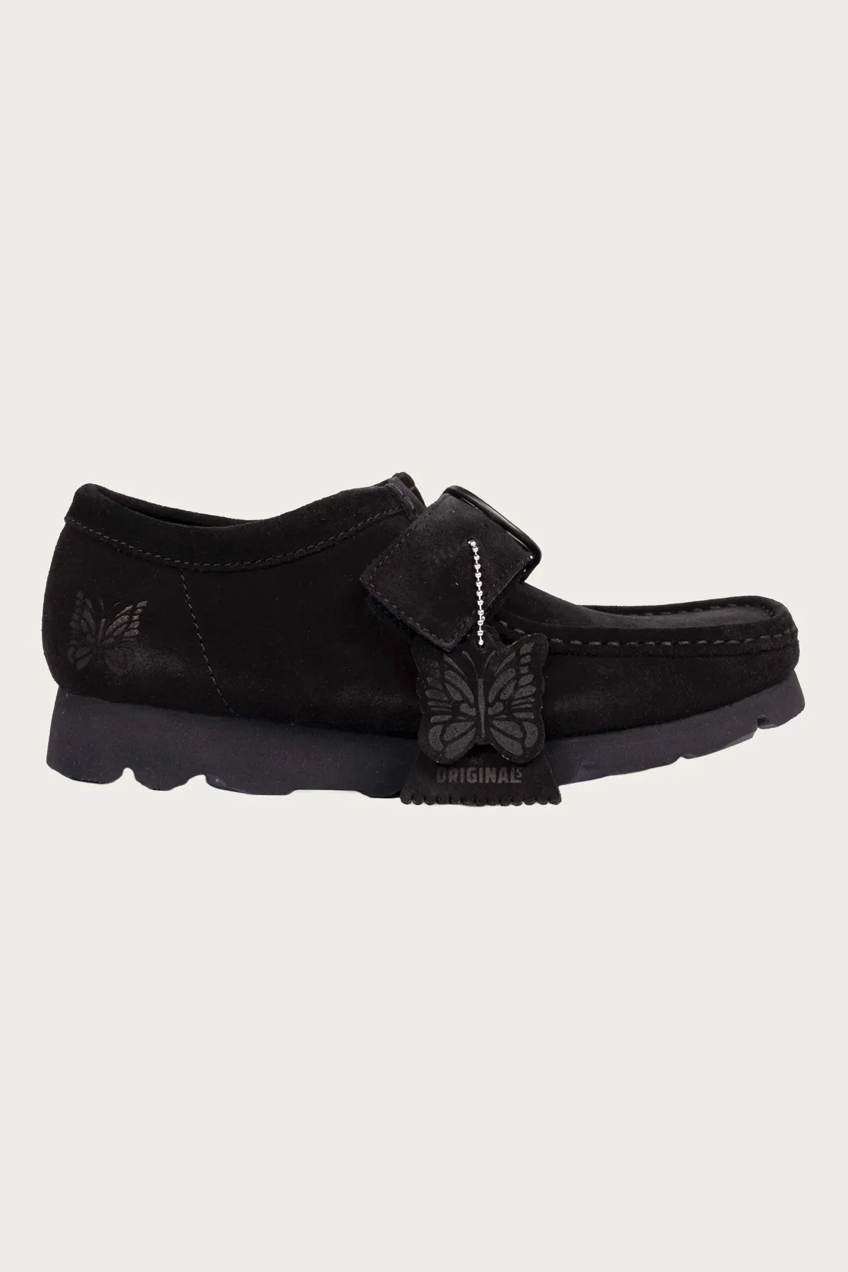 Clarks x Needles Walla Strap Lo - Black Suede