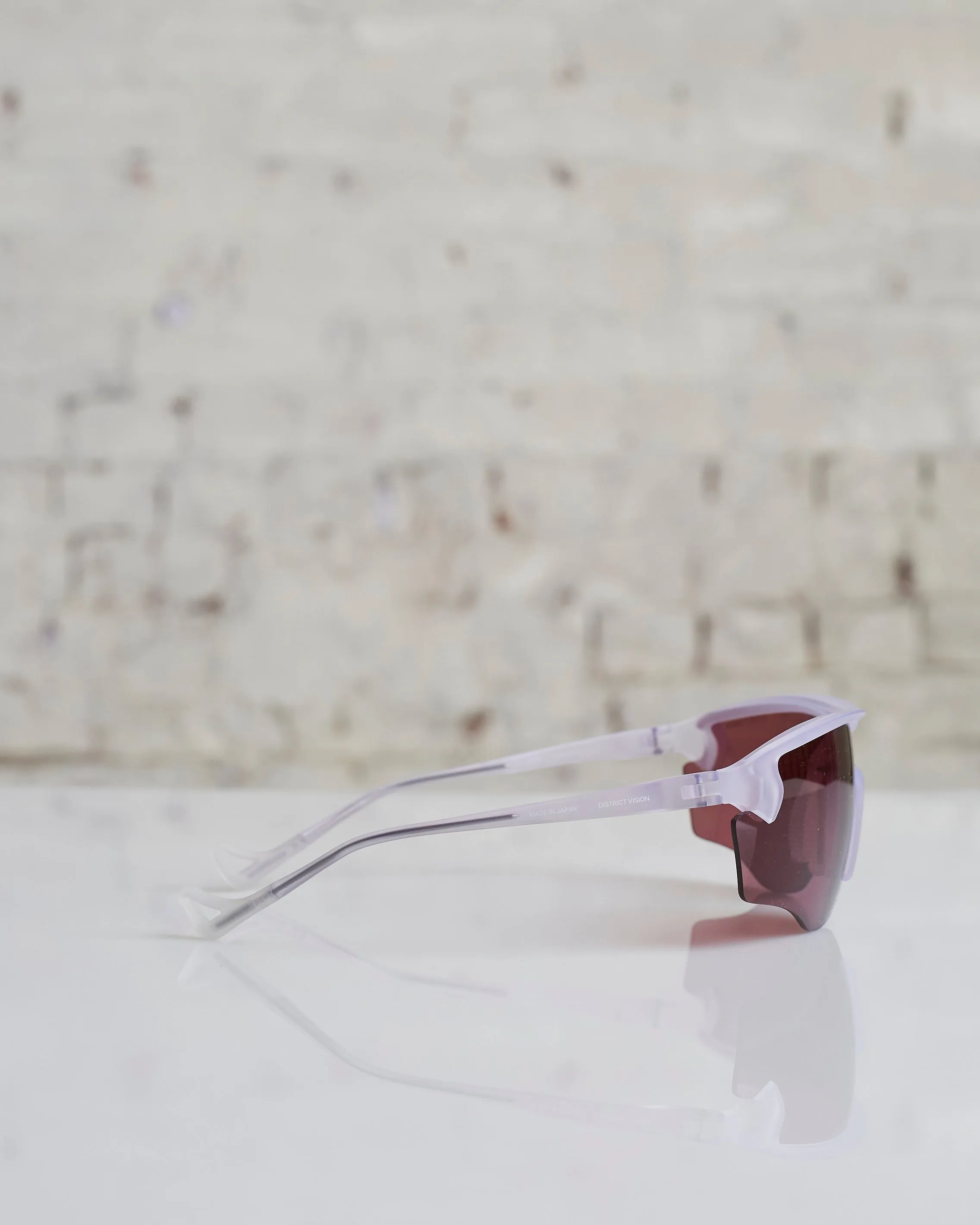 District Vision Junya Racer Sunglass Clear / Rose