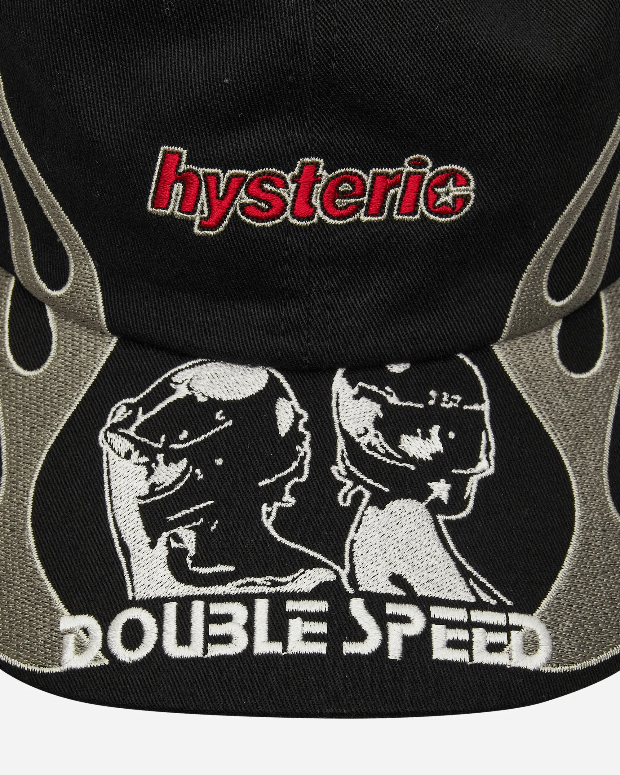 Double Speed Embroidered Cap Black