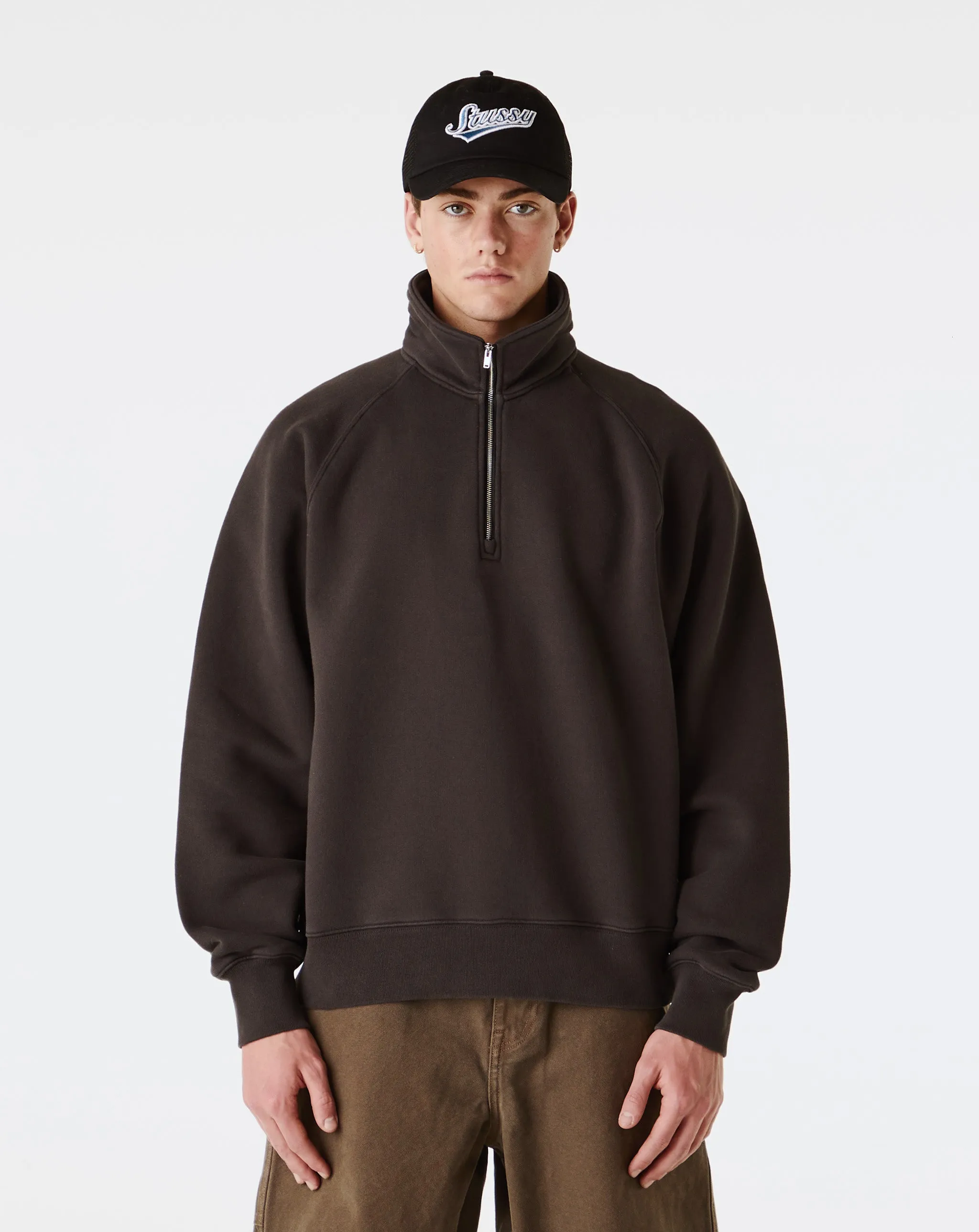 Fleece Raglan Zip Mock
