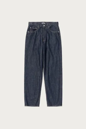 Hard Twist Denim Wide Pants - Indigo