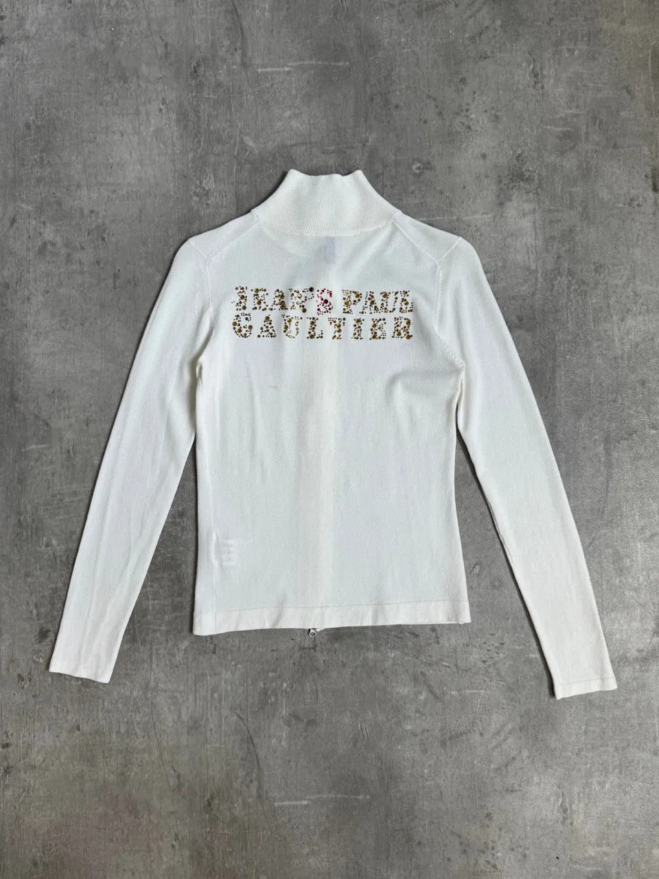 Jean Paul Gaultier Lightweight Spellout Knit Sweater