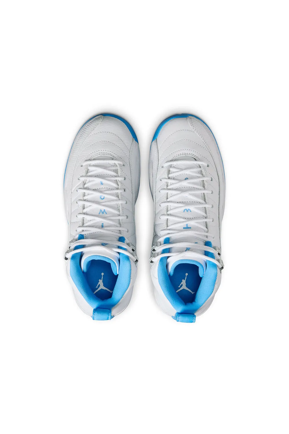 Kids Air Jordan 12 Retro 'White/University Blue'