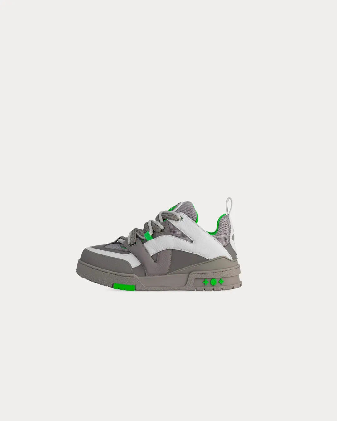 Louis Vuitton Skate Leather & Technical Mesh Anthracite Sneakers