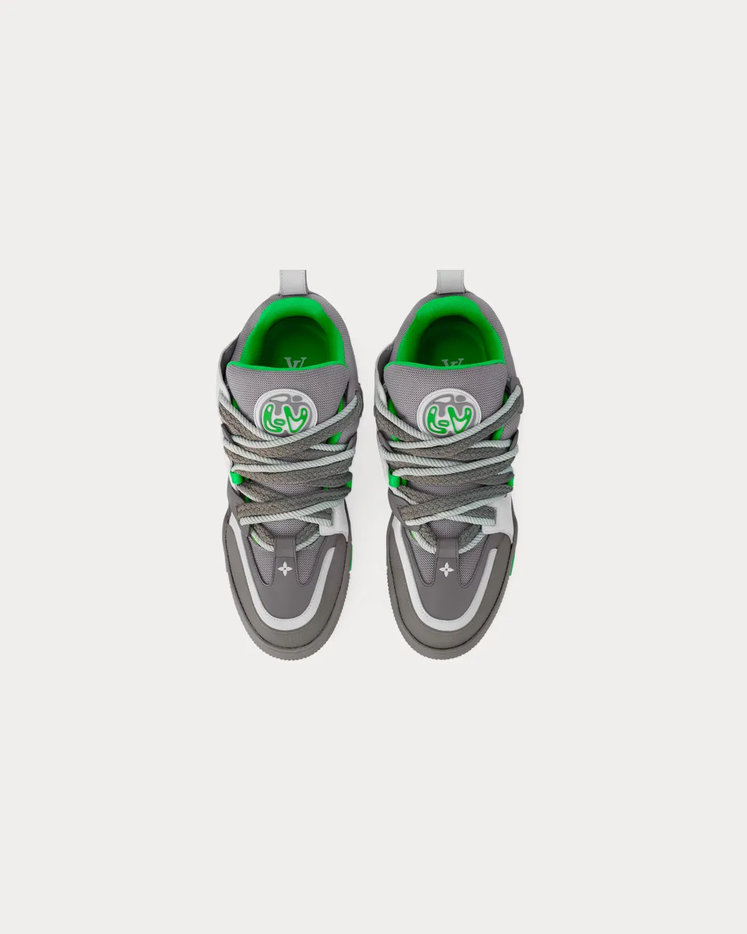 Louis Vuitton Skate Leather & Technical Mesh Anthracite Sneakers