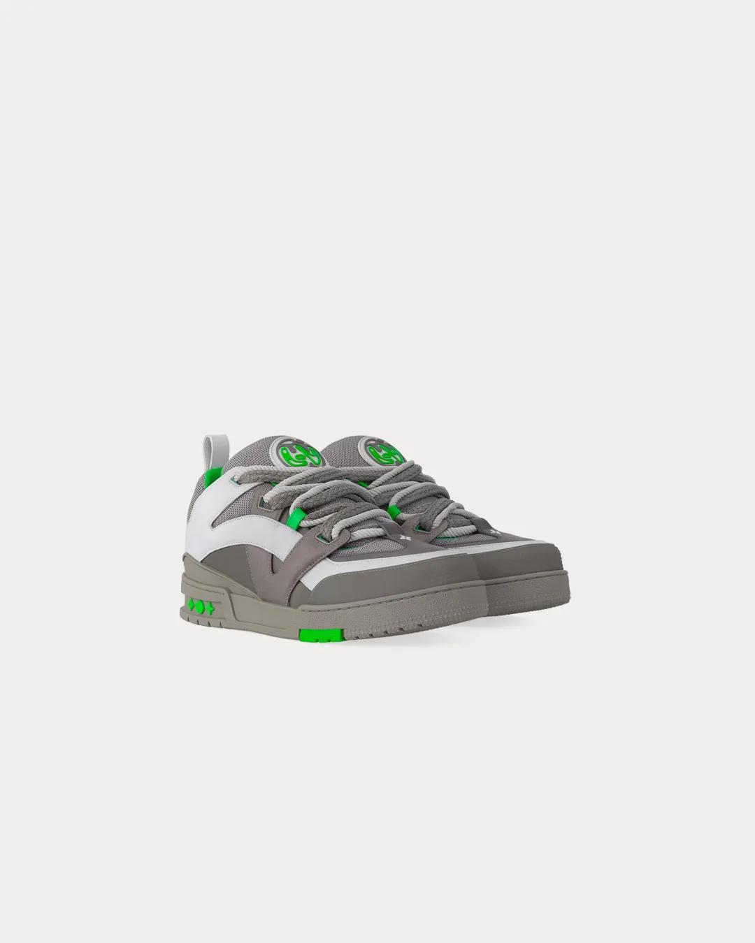 Louis Vuitton Skate Leather & Technical Mesh Anthracite Sneakers