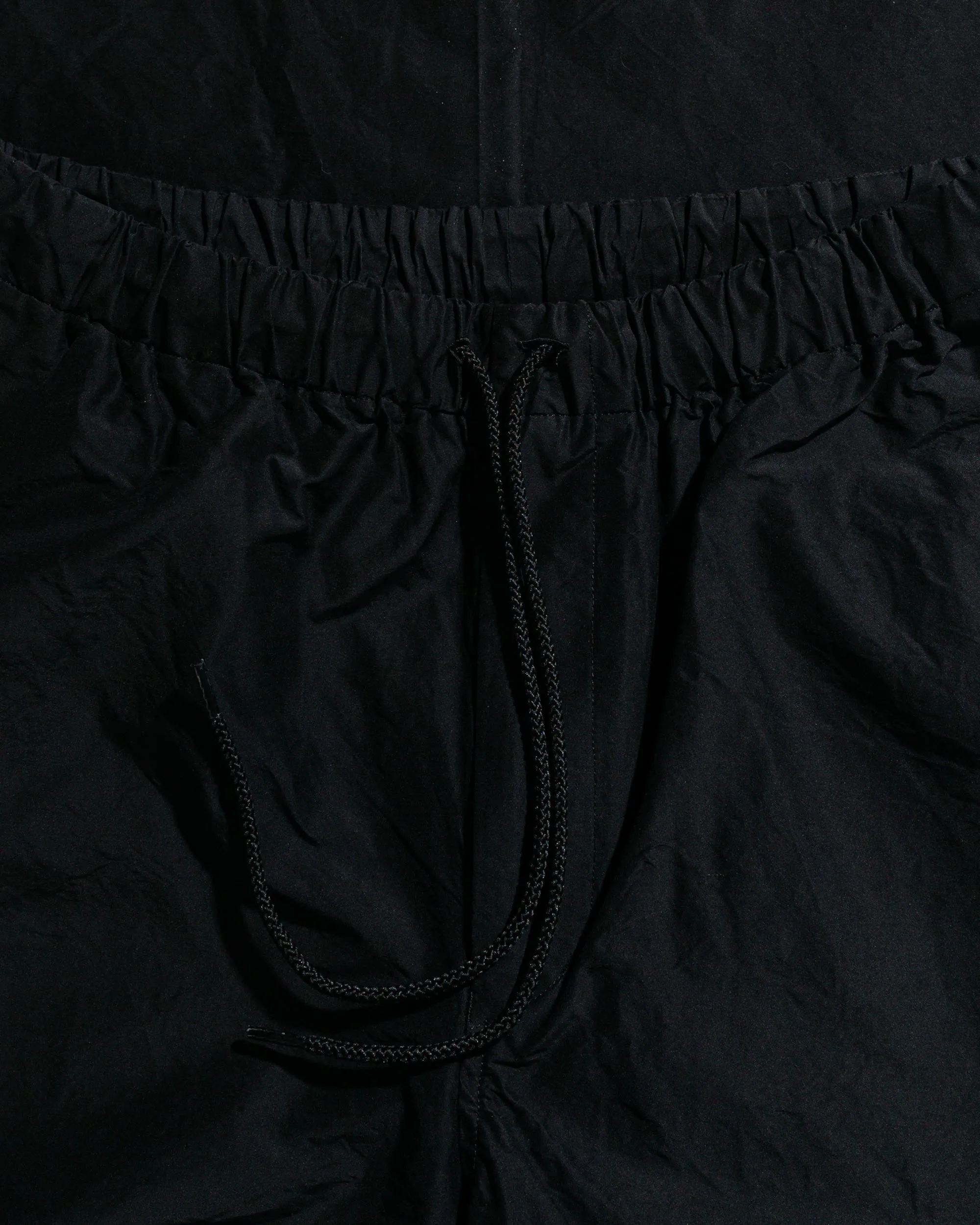 marka Adjustable Hem Easy Wide Pants Organic Cotton Silk High Count Typewriter Black