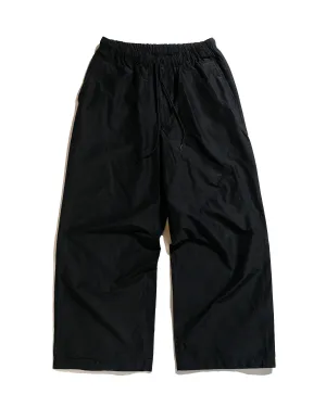 marka Adjustable Hem Easy Wide Pants Organic Cotton Silk High Count Typewriter Black