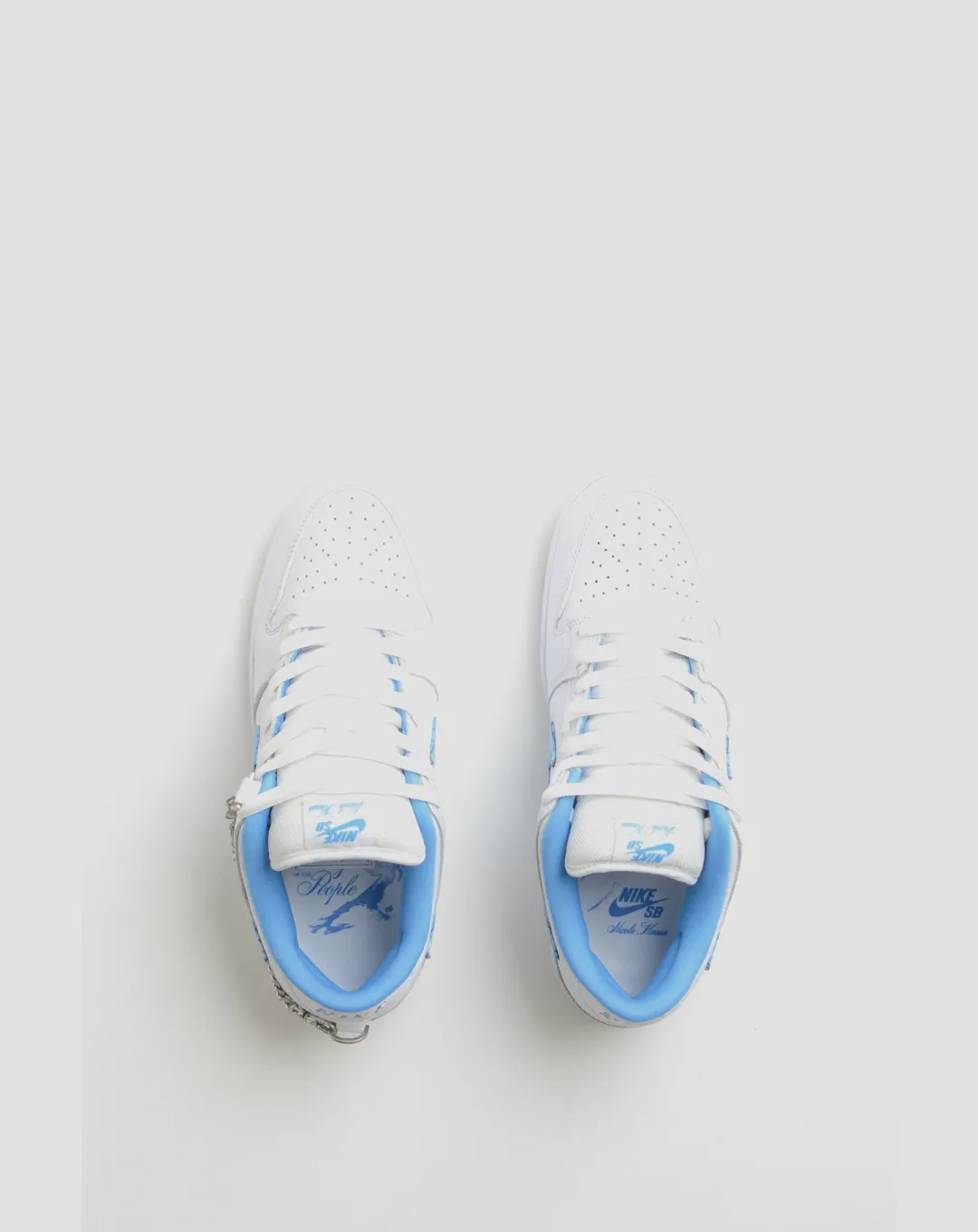 Nicole Hause x Nike Sb Dunk Low 'White/Univeristy Blue' Sneakers