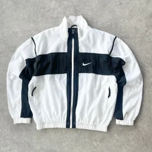 Nike 1990s lightweight convertible spellout shell jacket (L)