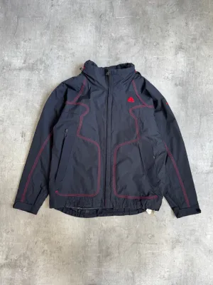 Nike ACG Black Technical Jacket with Red Contrast Details
