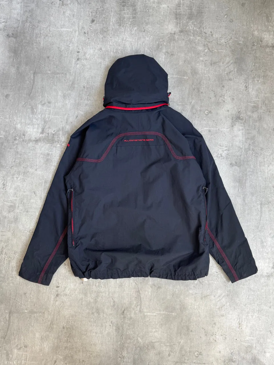 Nike ACG Black Technical Jacket with Red Contrast Details