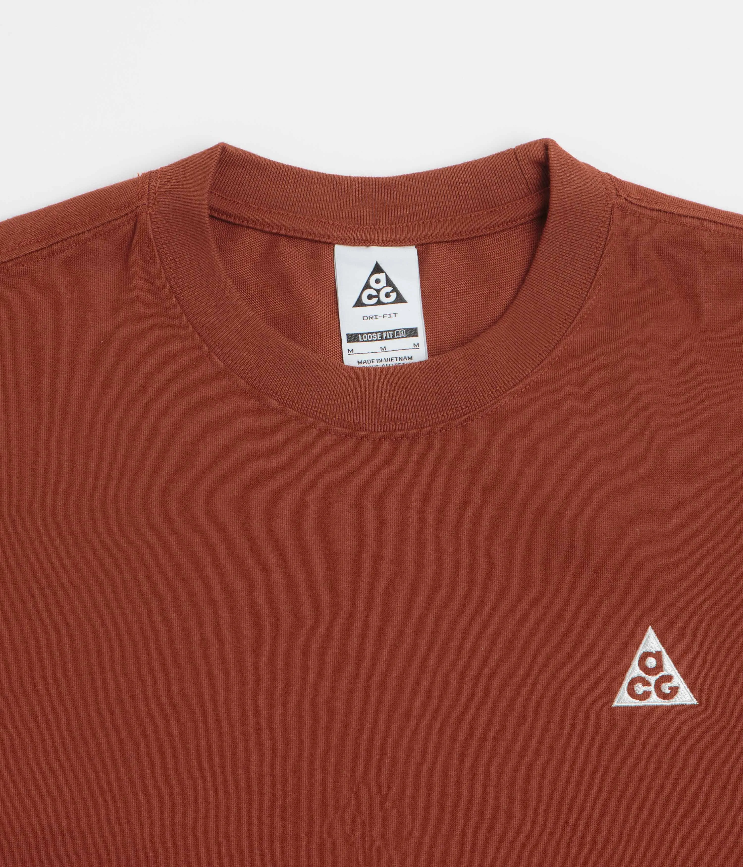 Nike ACG Tri Logo T-Shirt - Cinnamon / Picante Red