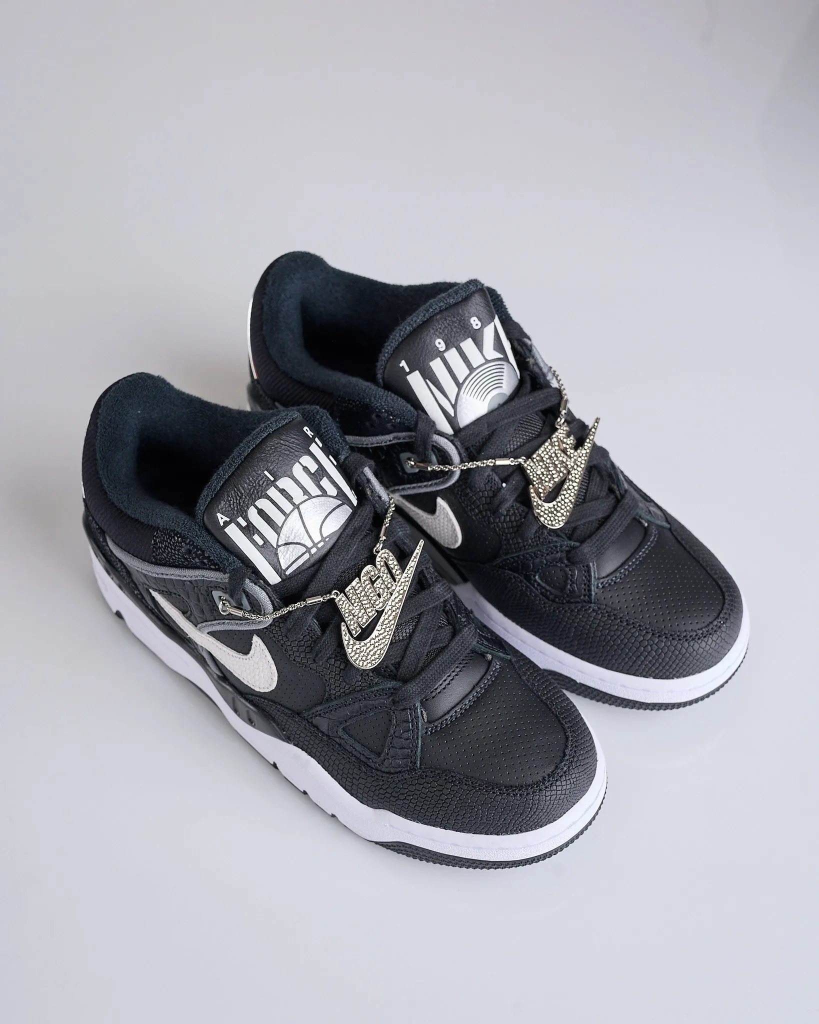 Nike Air Force 3 Low SP Black White-Smoke Grey-Mtlc Platinum HF7630 001