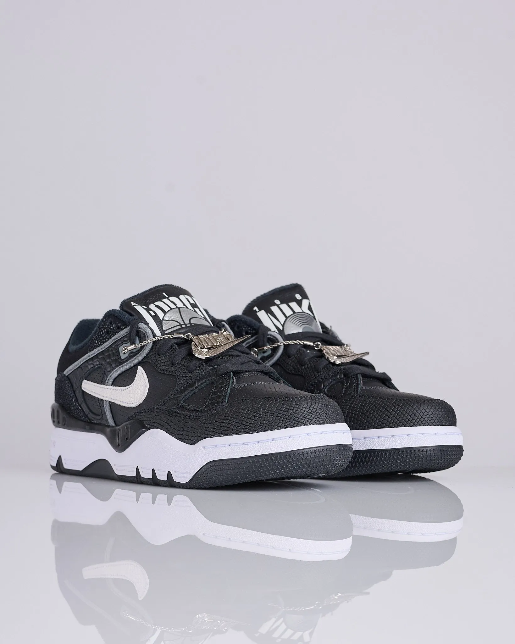 Nike Air Force 3 Low SP Black White-Smoke Grey-Mtlc Platinum HF7630 001