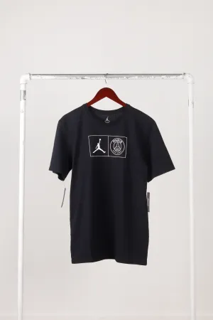 Nike Air Jordan x Pairs Saint Germain PSG 'Split Logo' T-Shirt Black (2018)