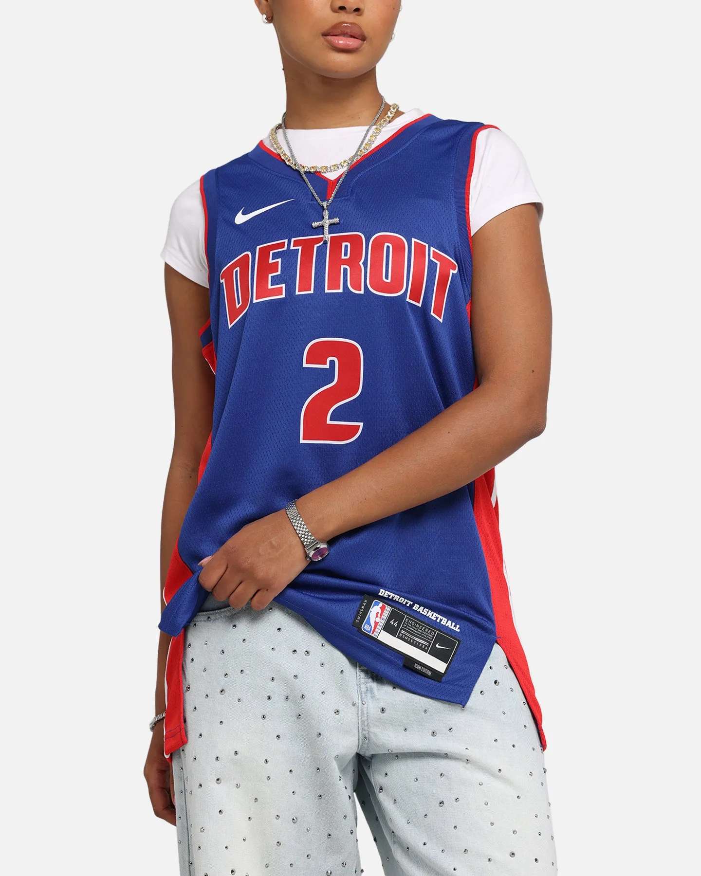 Nike Cade Cunningham Detroit Pistons #2 Icon Edition 2022/23 Nike Dri-Fit NBA Swingman Jersey Rush Blue