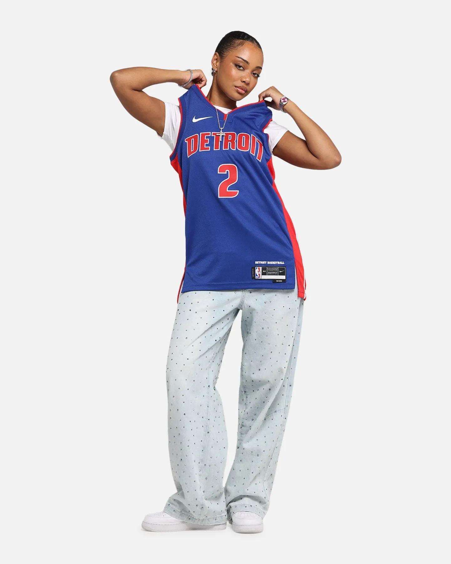 Nike Cade Cunningham Detroit Pistons #2 Icon Edition 2022/23 Nike Dri-Fit NBA Swingman Jersey Rush Blue