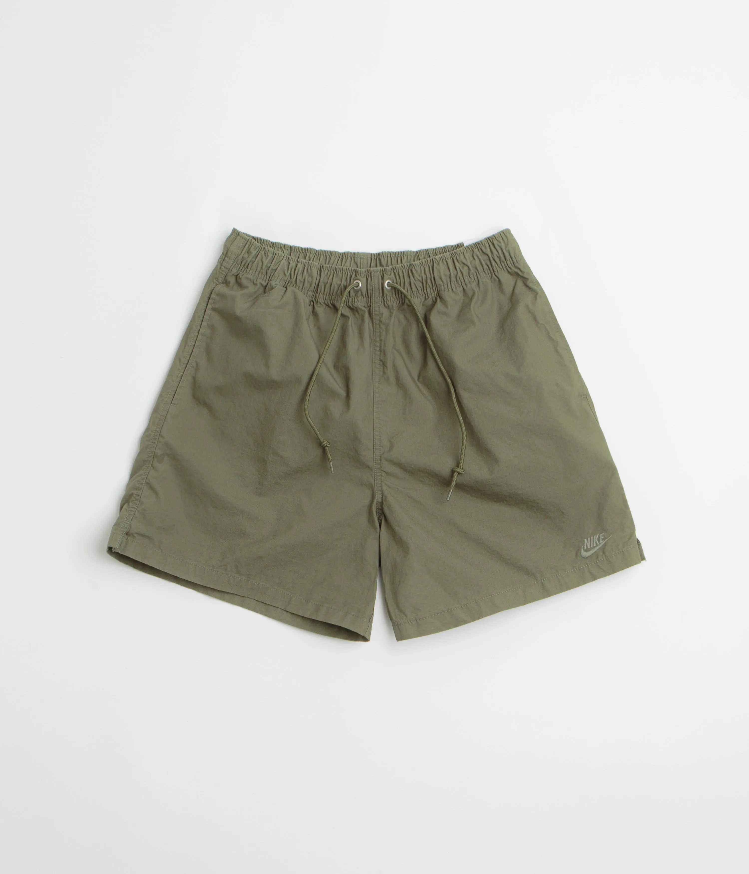 Nike Club Flow Wash Shorts - Medium Olive / Medium Olive