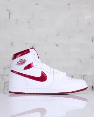 Nike Men's Air Jordan 1 High '85 Metallic Burgundy White/Team Red-White