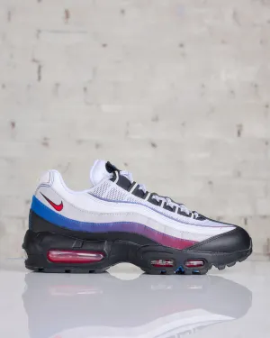 Nike Men's Air Max 95 Premium Toronto White University Red-Blue Jay-Black