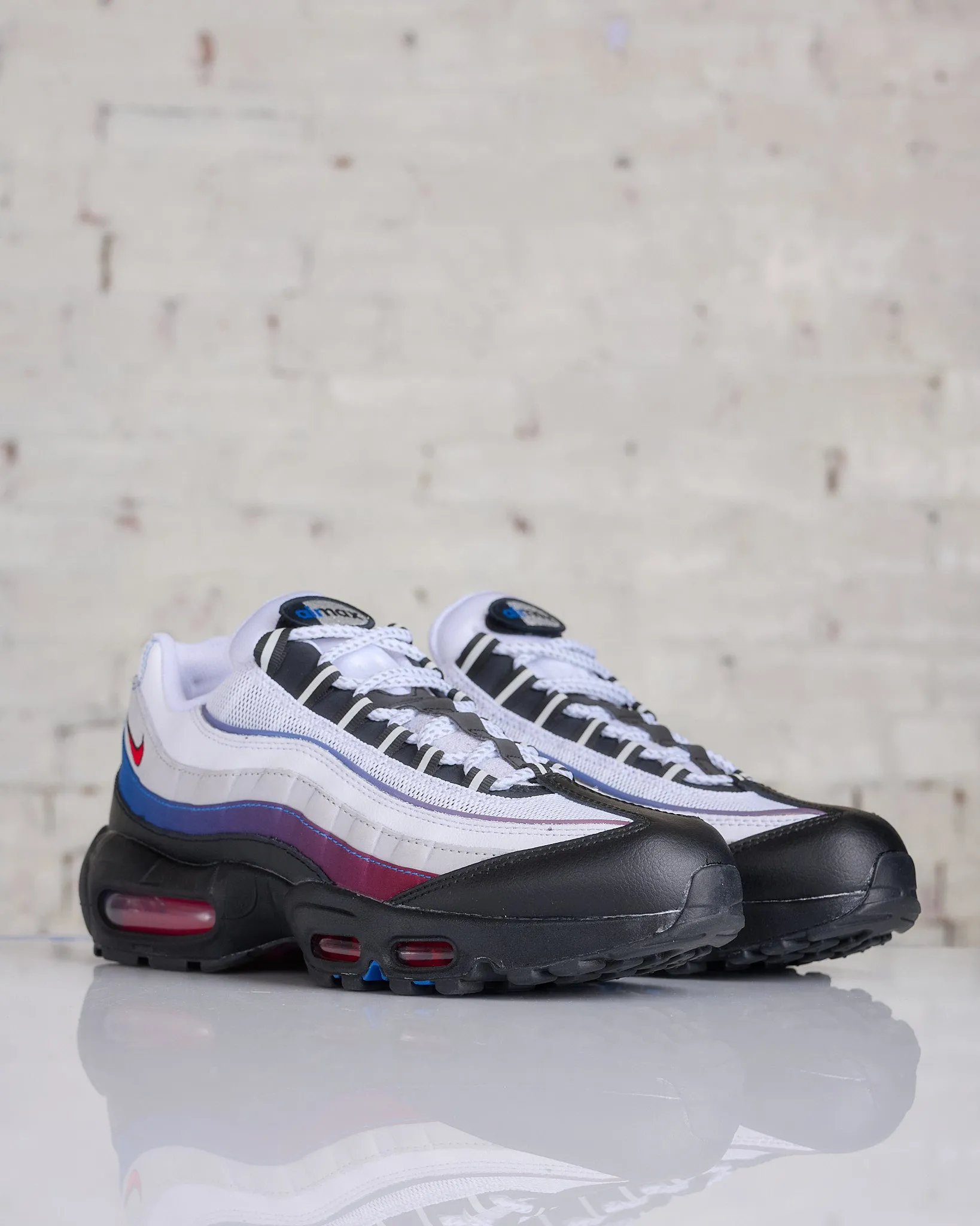 Nike Men's Air Max 95 Premium Toronto White University Red-Blue Jay-Black
