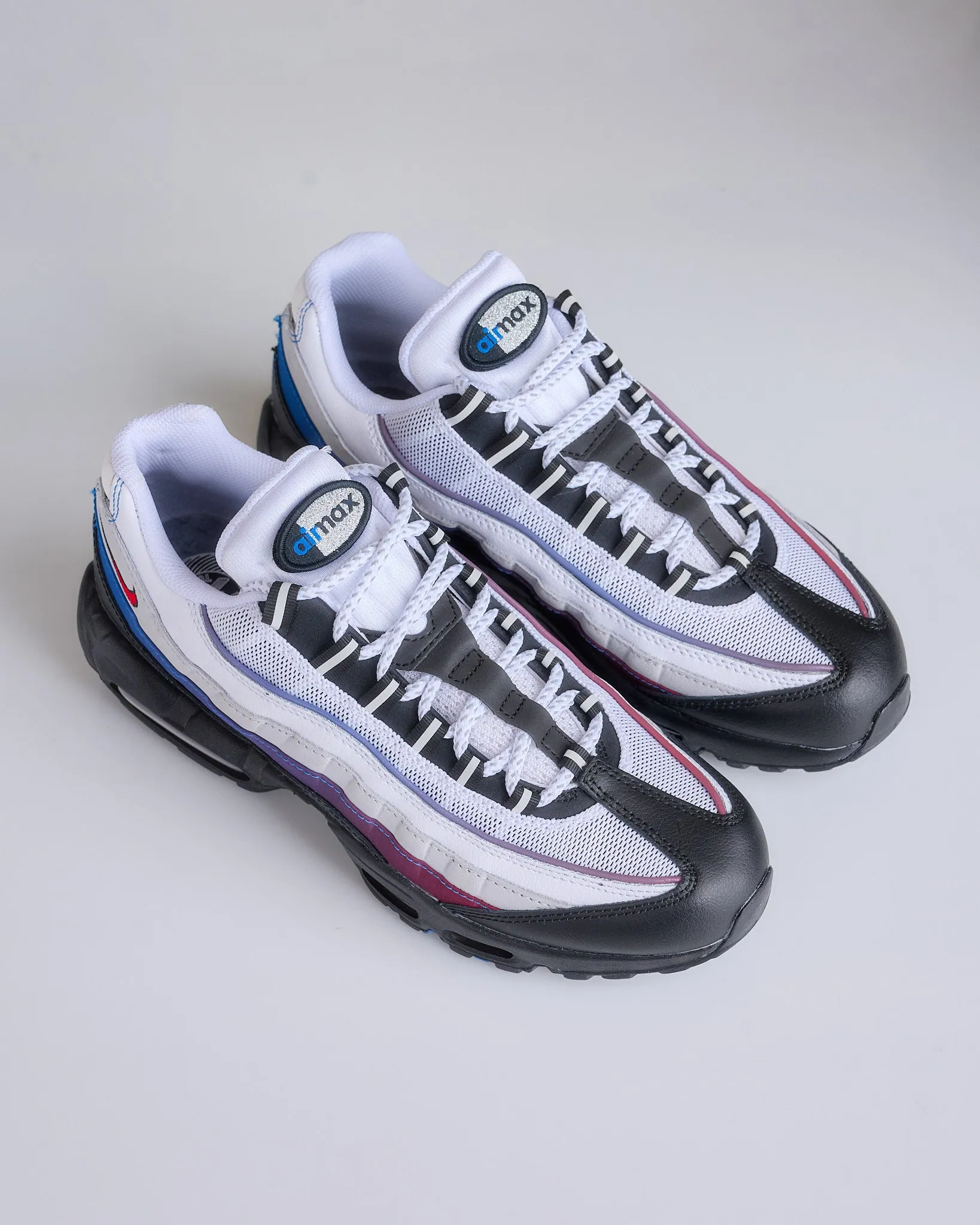 Nike Men's Air Max 95 Premium Toronto White University Red-Blue Jay-Black