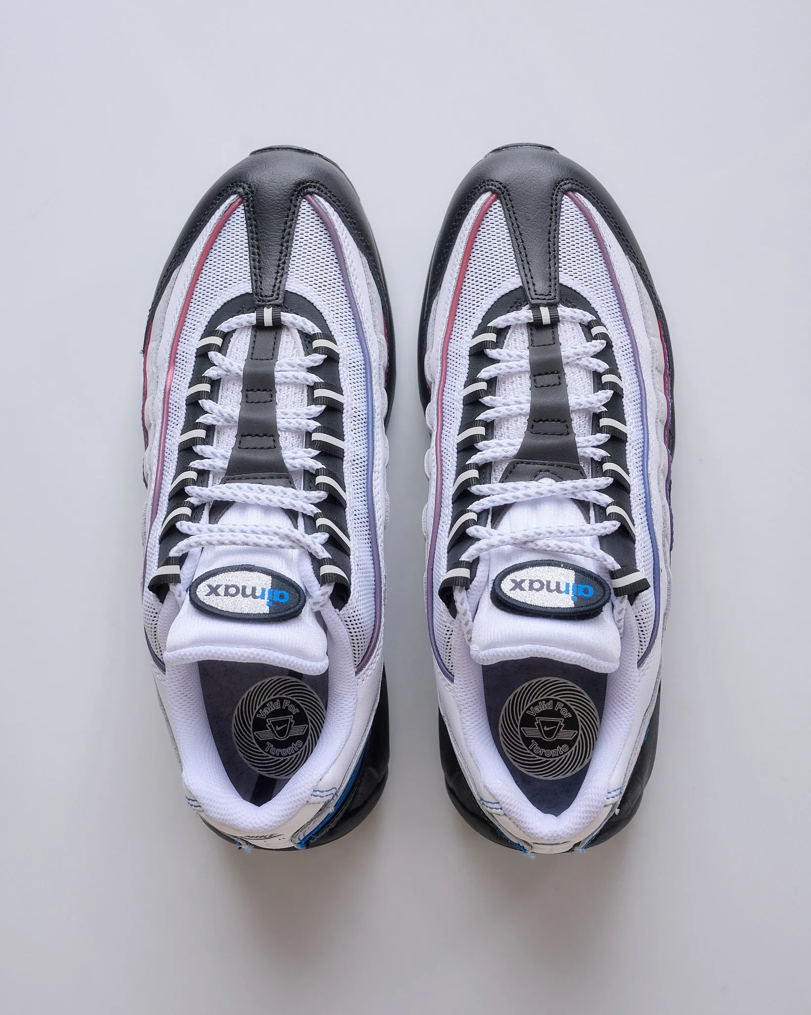 Nike Men's Air Max 95 Premium Toronto White University Red-Blue Jay-Black