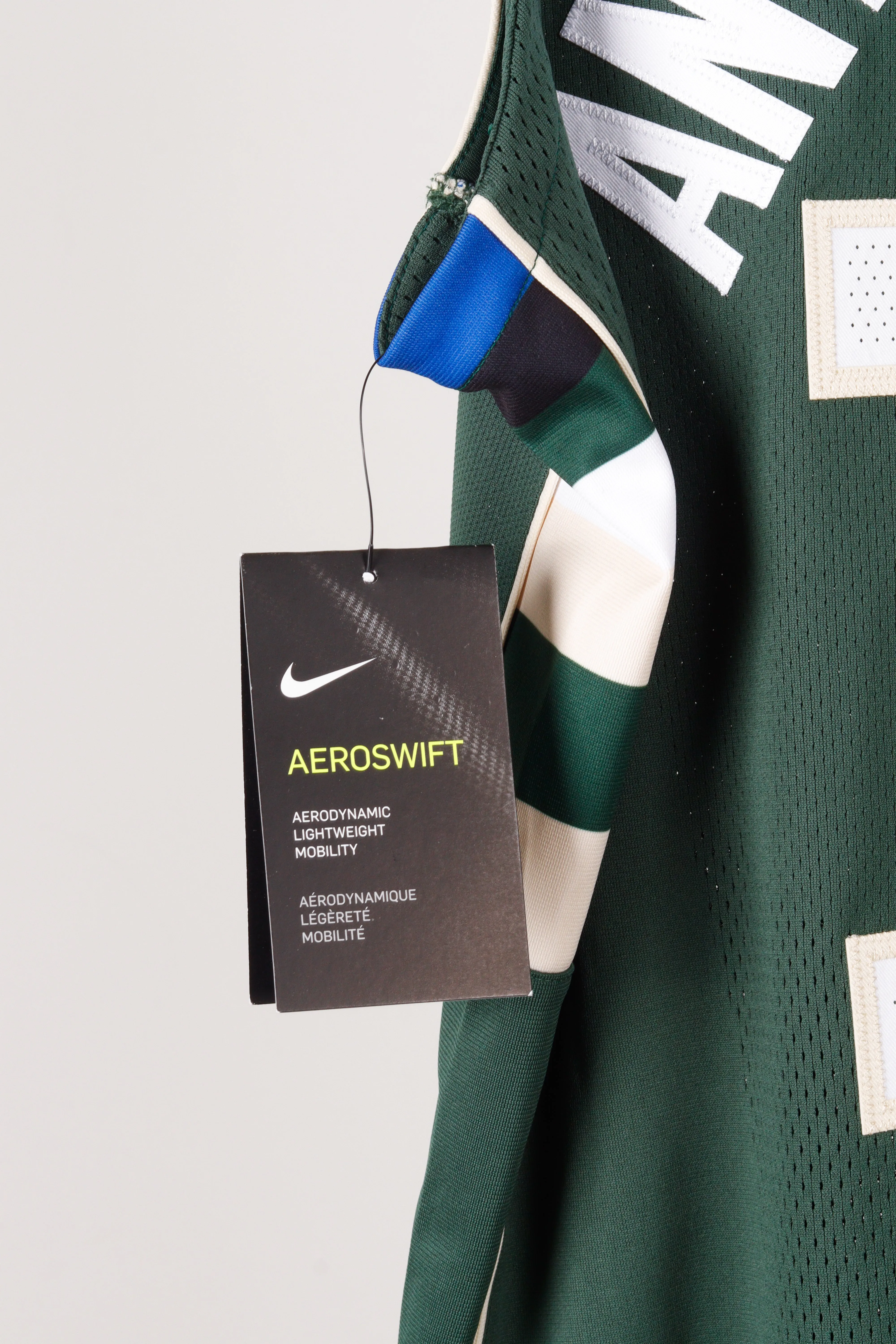 Nike 'Milwaukee Bucks 2017-18 Giannis Antetokounmpo Away' Authentic Aeroswift Jersey