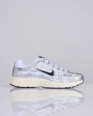 Nike P-6000 White Black-Metallic Silver-Flt Silver CD6404 105