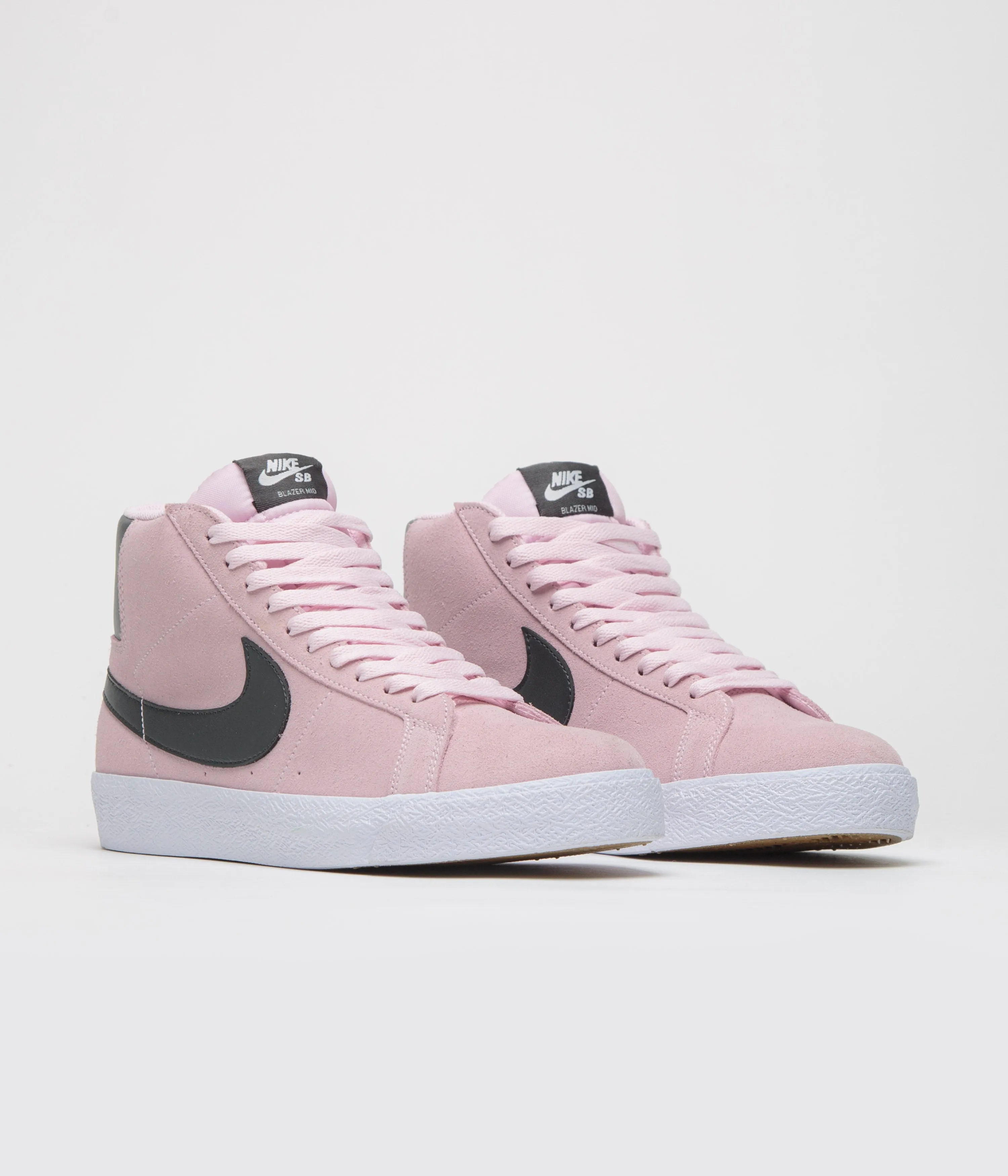 Nike SB Blazer Mid Shoes - Pink Foam / Anthracite - White - Gum Yellow