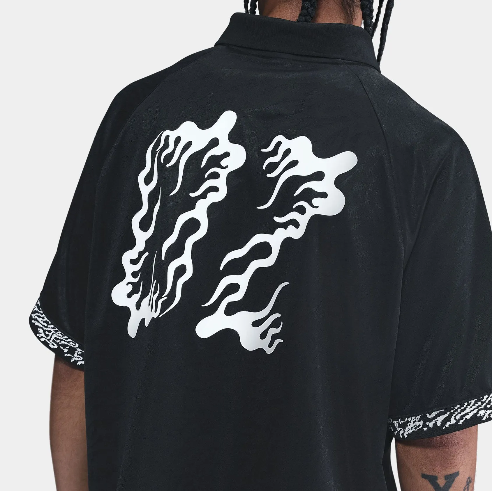 NIKE SB DRI-FIT JACQUARD JERSEY - BLACK