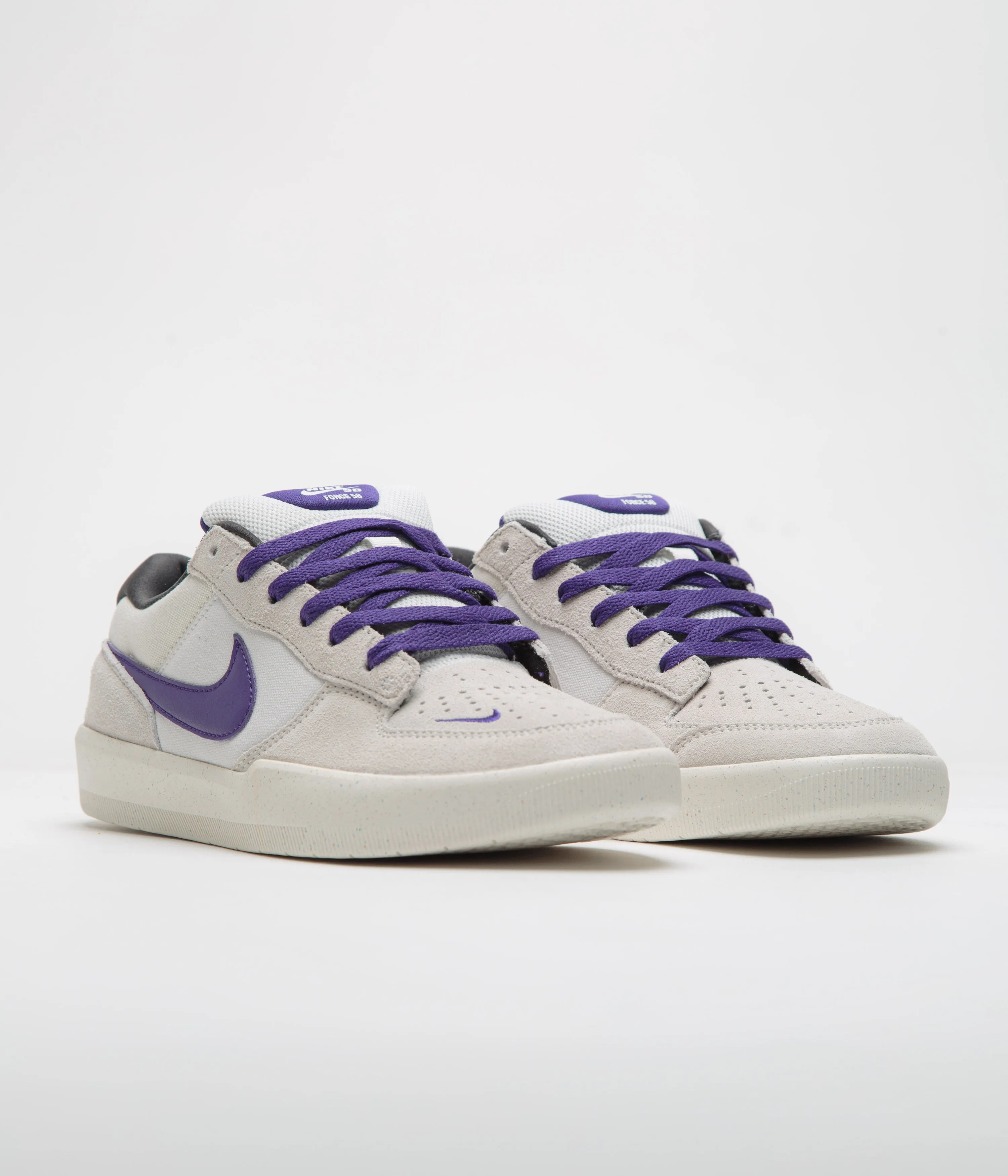 Nike SB Force 58 Shoes - Phantom / Court Purple - Summit White