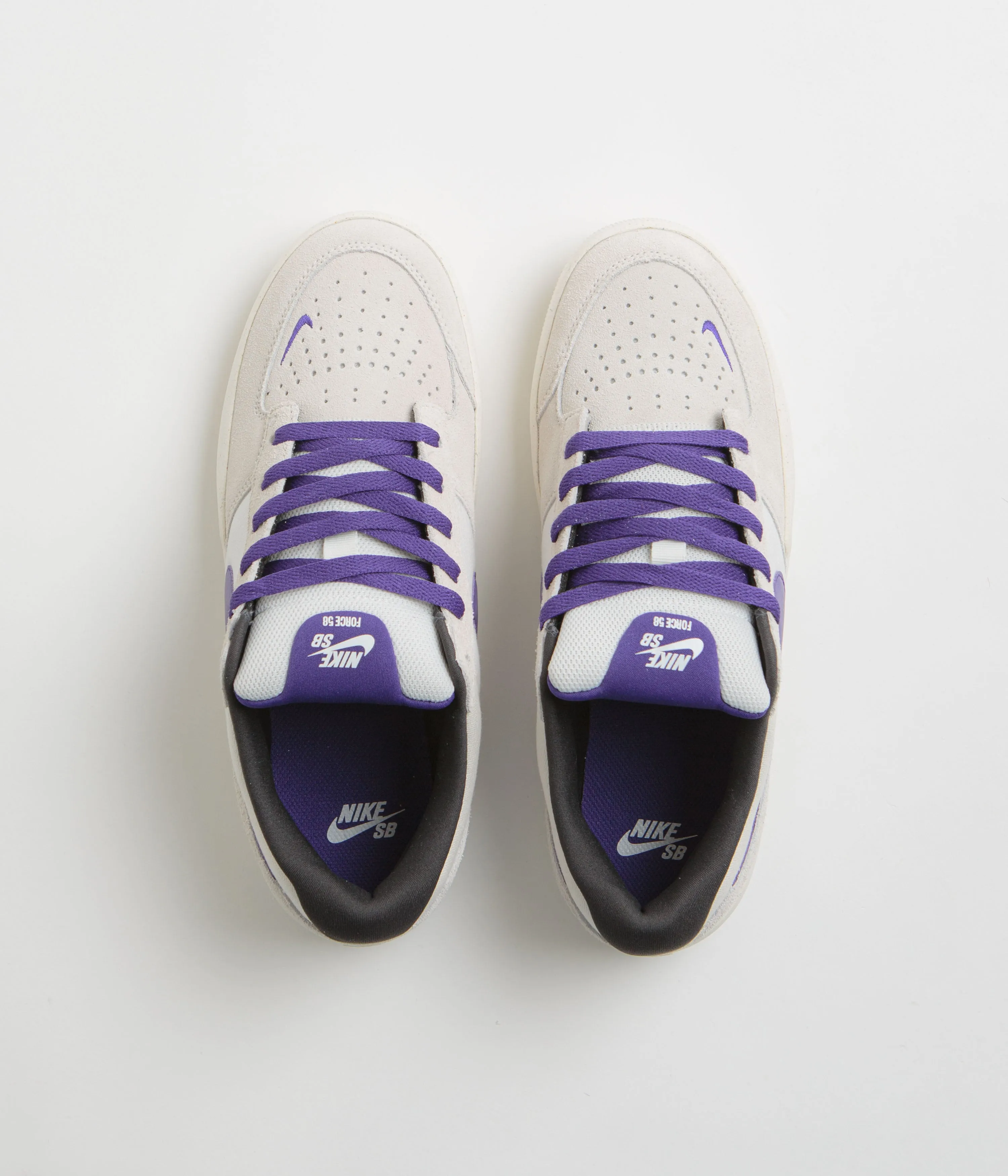 Nike SB Force 58 Shoes - Phantom / Court Purple - Summit White