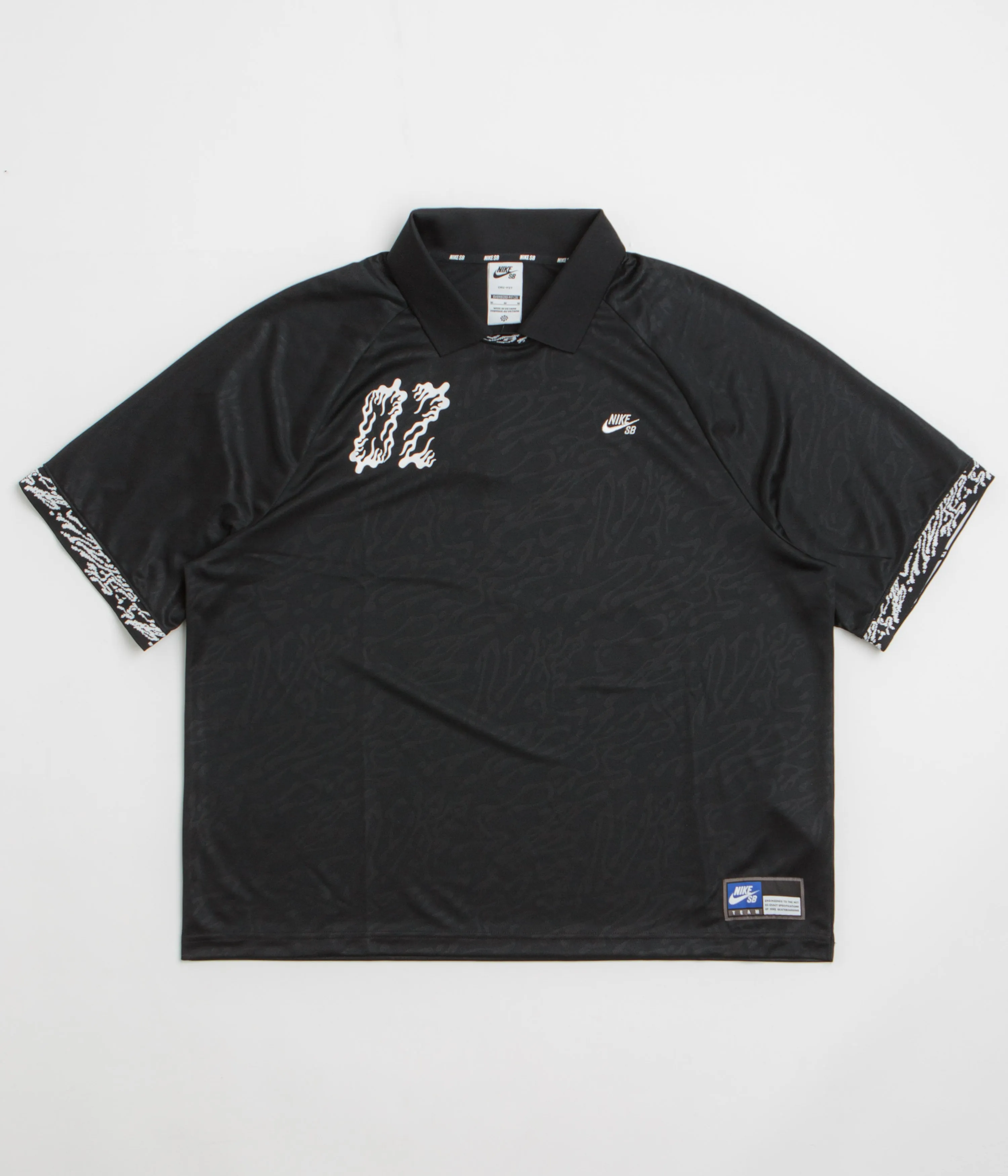 Nike SB Jacquard Jersey - Black / Black / White