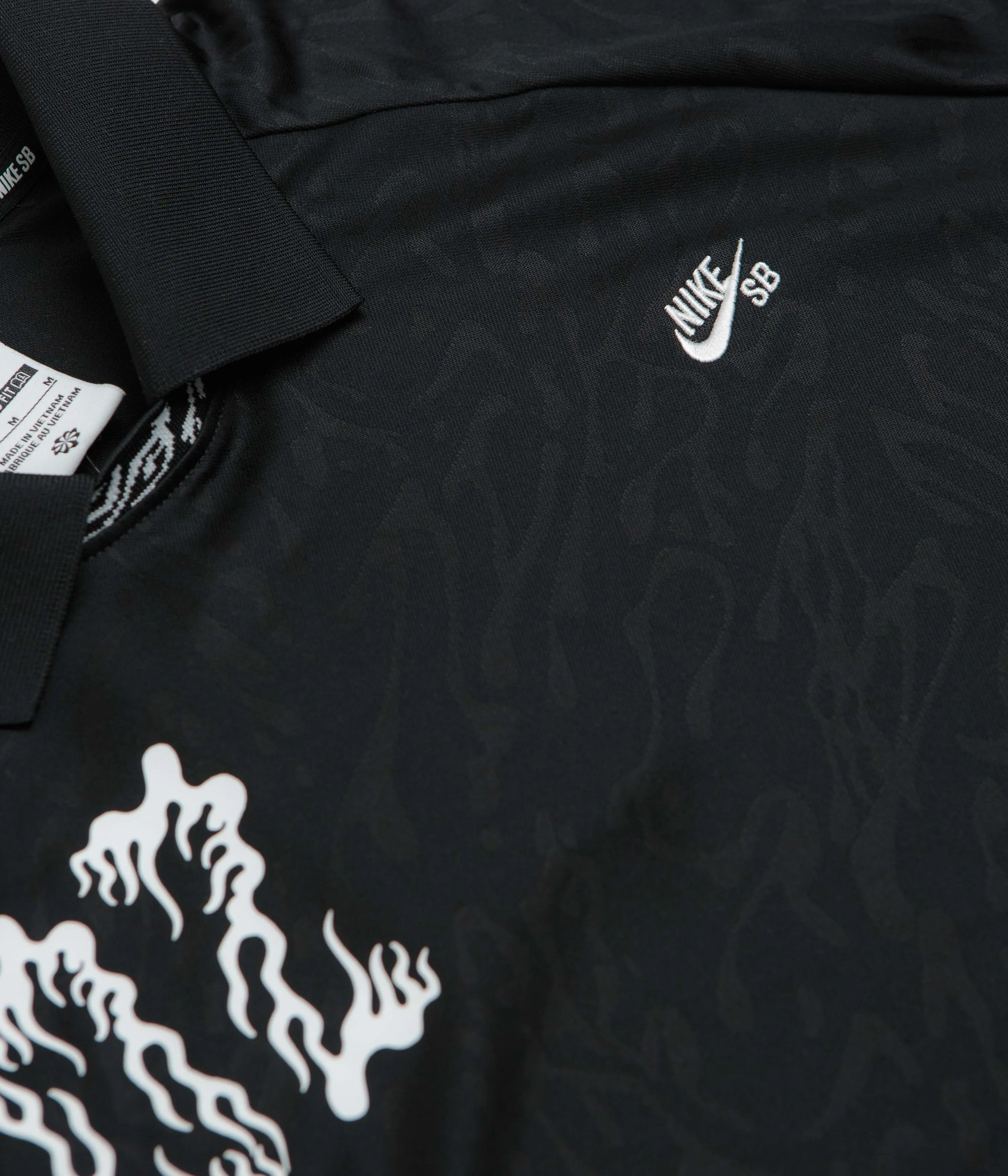 Nike SB Jacquard Jersey - Black / Black / White