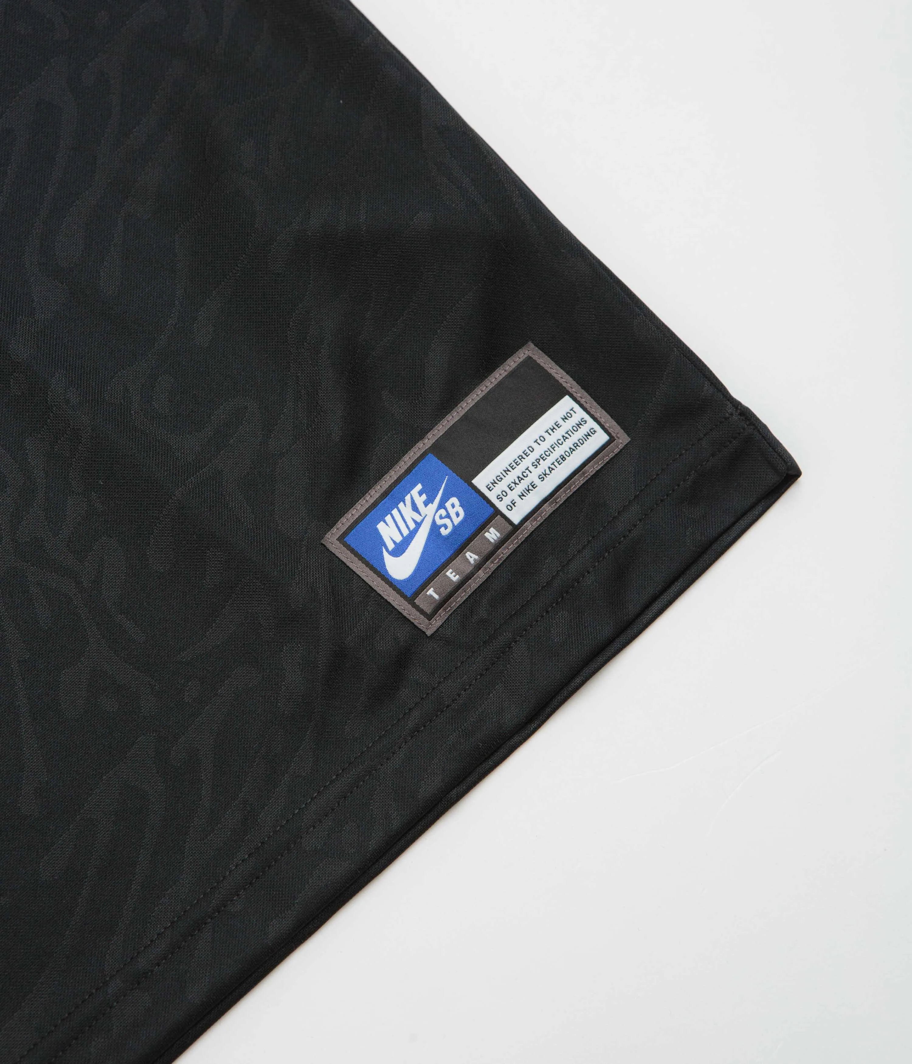 Nike SB Jacquard Jersey - Black / Black / White