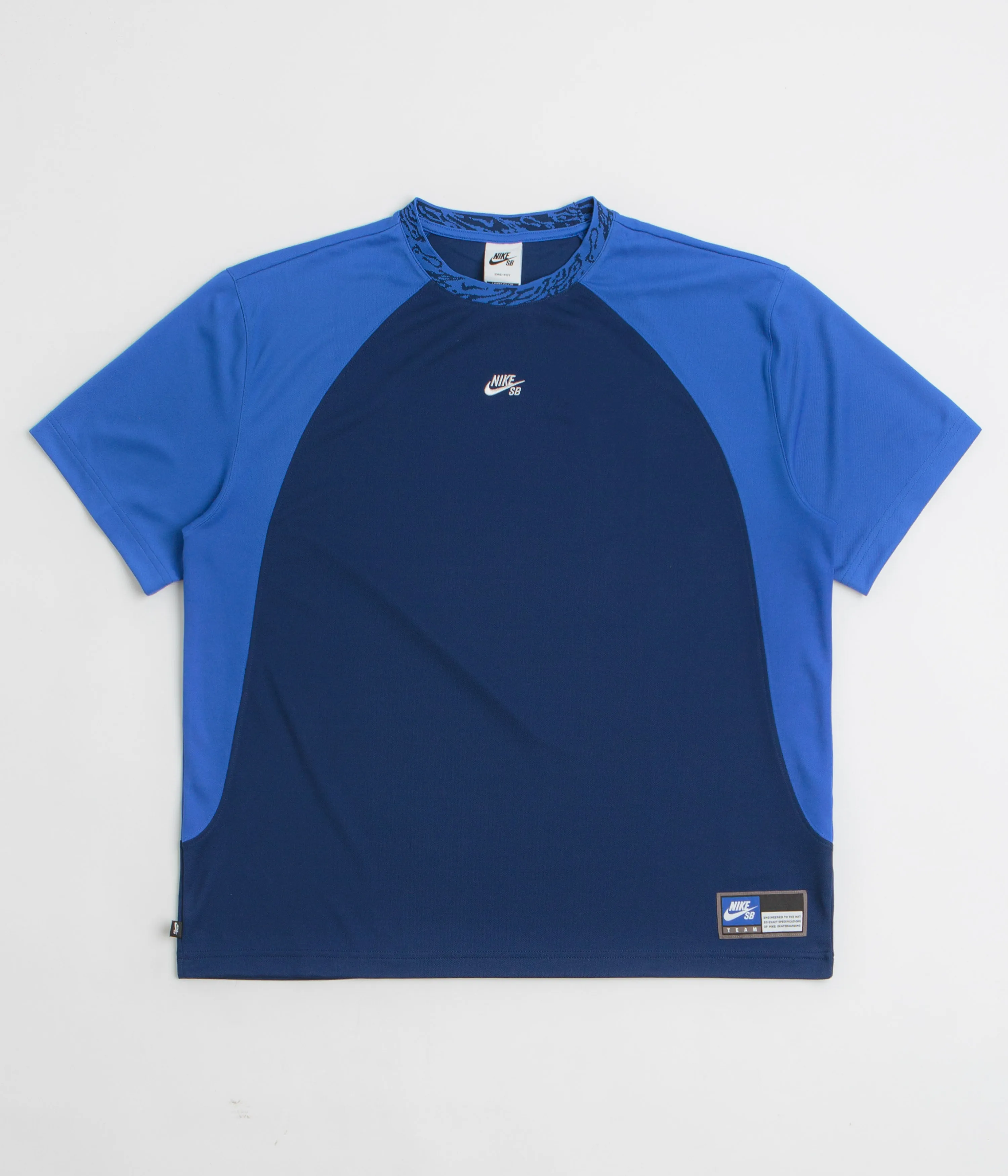 Nike SB Knit Jersey - Blue Void / Game Royal / White