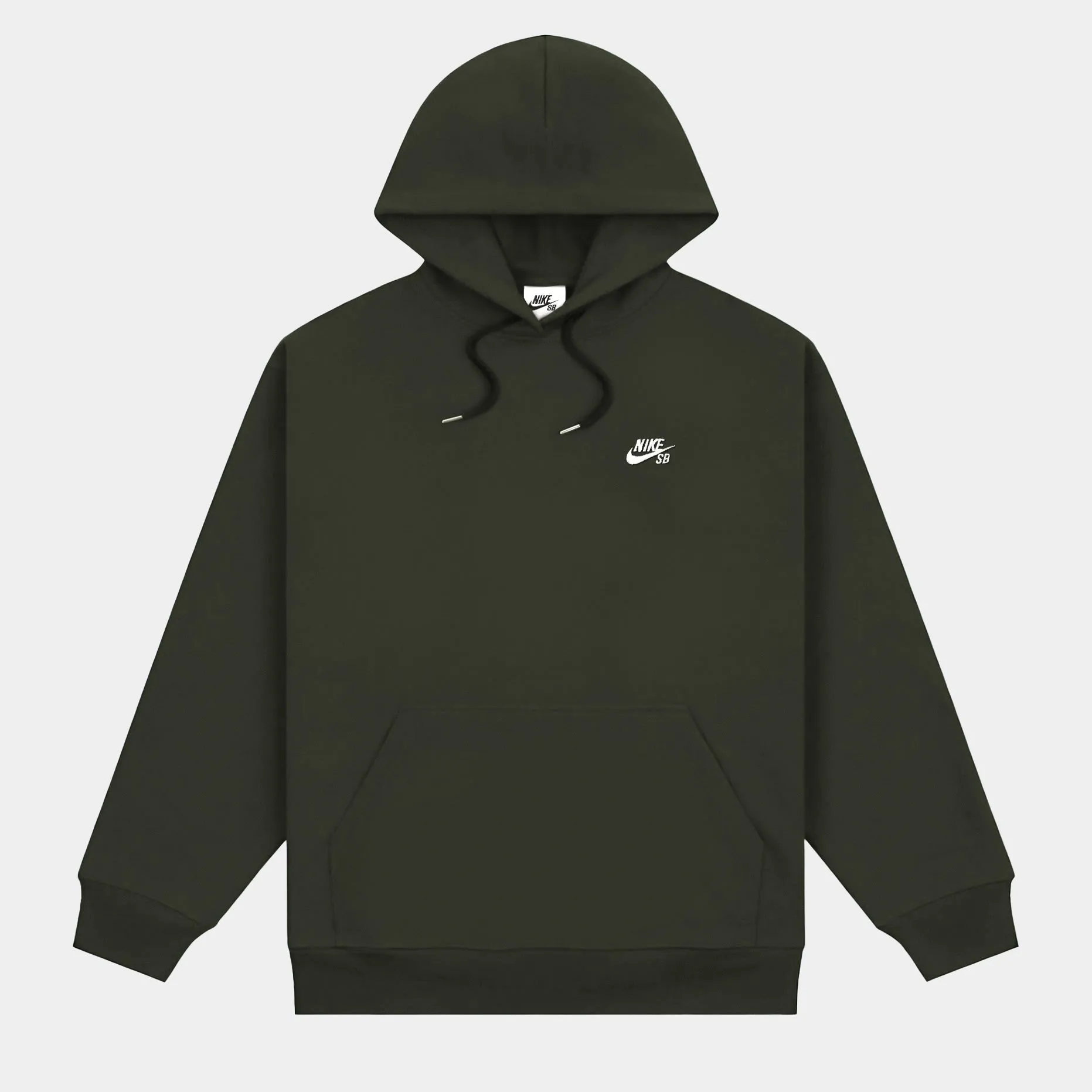 NIKE SB PULLOVER SKATE HOODIE - SEQUOIA/WHITE