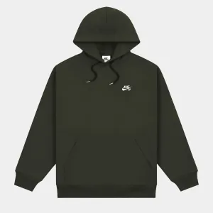 NIKE SB PULLOVER SKATE HOODIE - SEQUOIA/WHITE