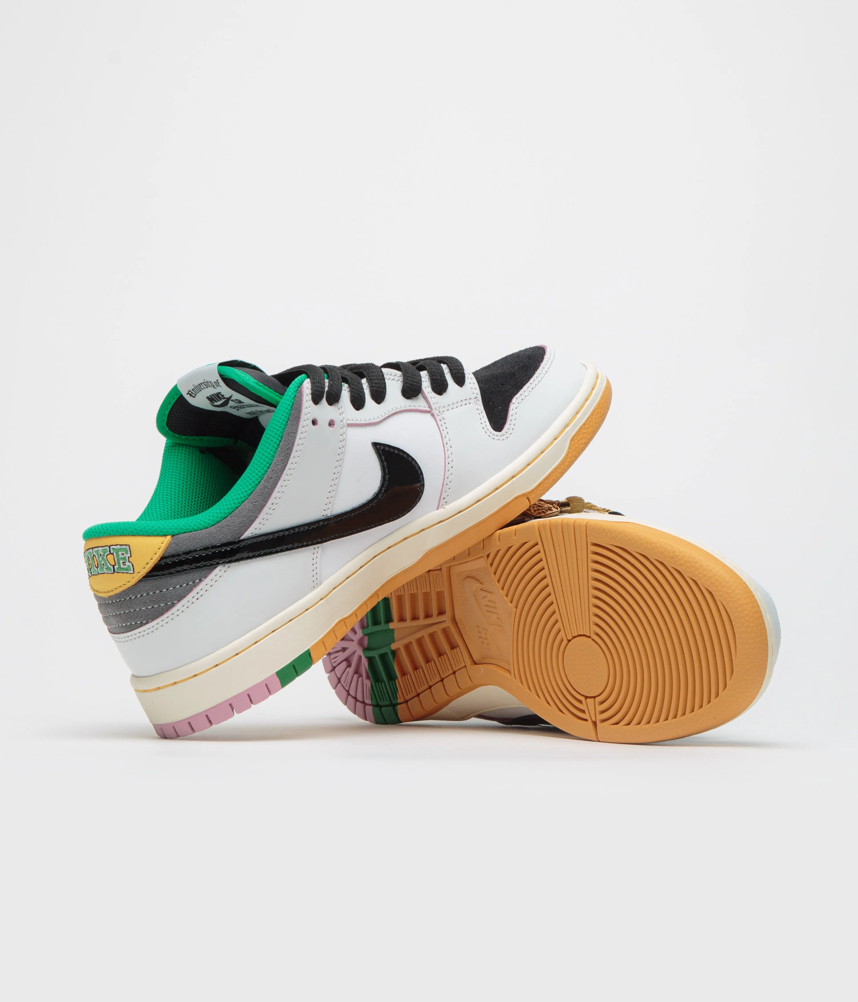 Nike SB x CSEF Dunk Low Pro Shoes - Summit White / Black - White - Iron Grey