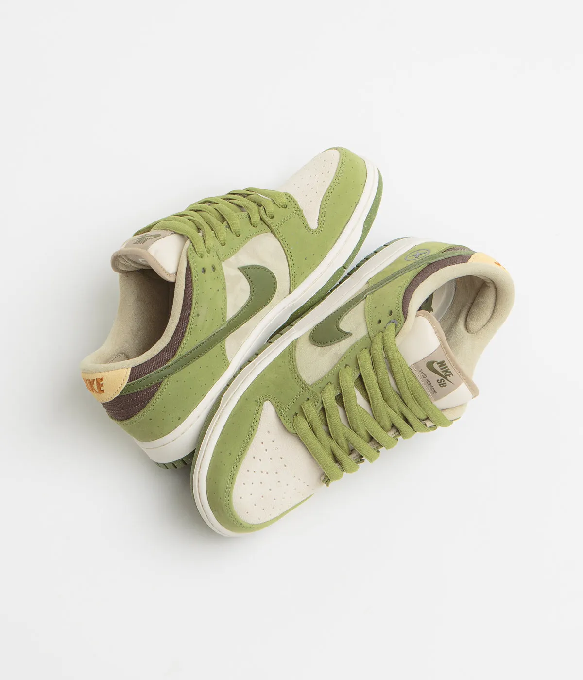 Nike SB x Yuto Horigome Dunk Low Pro Shoes - Asparagus / Legion Green - Light Khaki