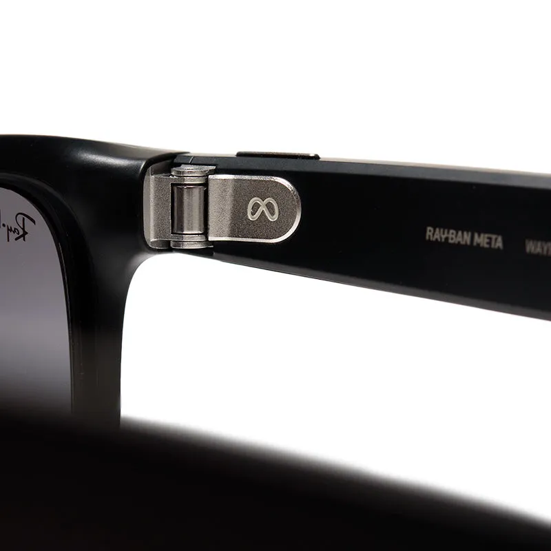 Ray-Ban Wayfarer Meta - Matte Black/Polar Gradient Graphite