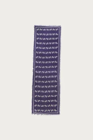 Rayon Fringe Stole (PECOS Paisley) - Purple
