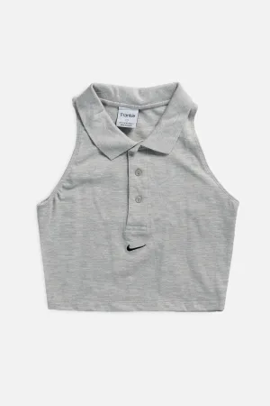 Rework Nike Collared Tank- L