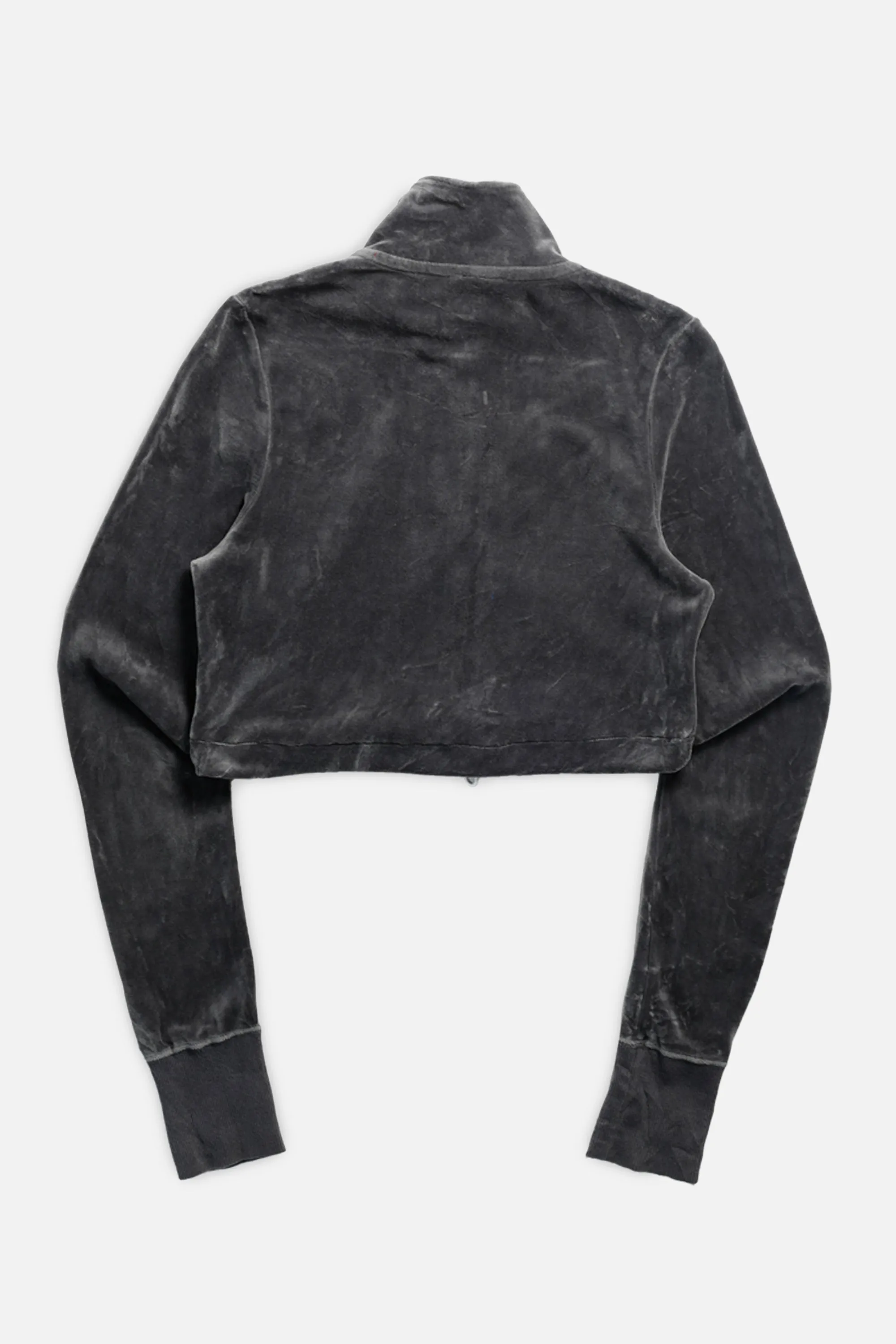 Rework Nike Velour Crop Sweatshirt - XS